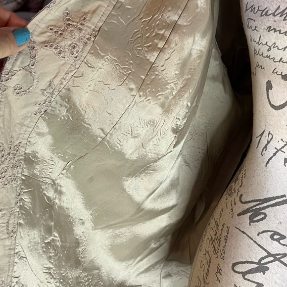 COLDWATER CREEK Women’s Café au Lait Brown Eyelet Open Front Jacket Plus Size 2X - Picture 6 of 6